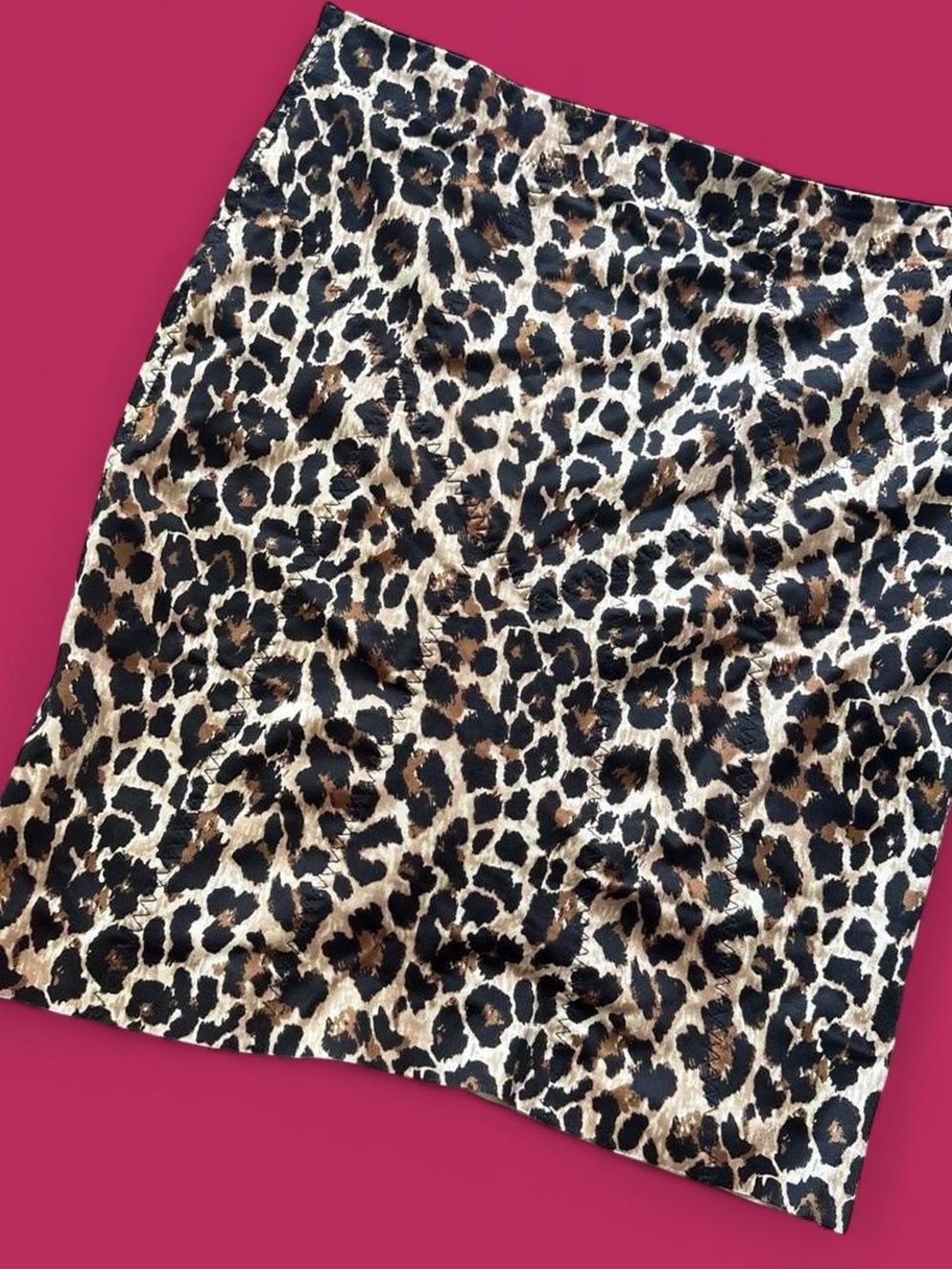 Vintage Victoria’s Secret Leopard Print Satin mini Skirt - Neutral Brown/Black